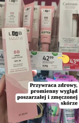 Krem BB Lumi-Glow SPF 30 promocja w Rossmann