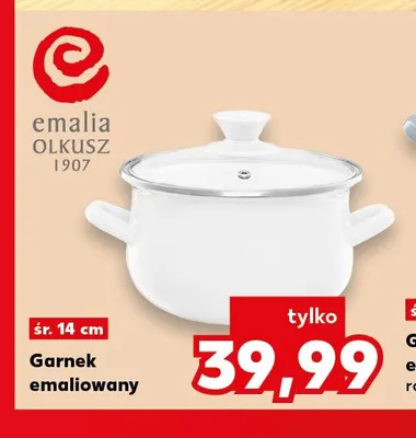 Garnek emaliowany Emalia Olkusz 1907 14 cm promocja w Kaufland