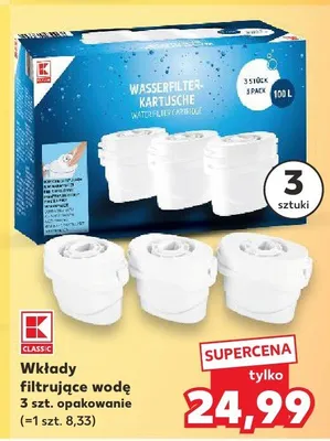 Wkłady filtrujące wodę promocja w Kaufland