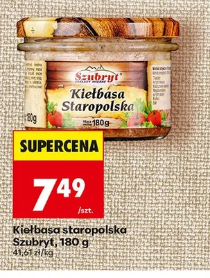 Kiełbasa staropolska Szubryt promocja w Biedronka