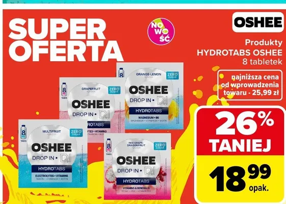 Produkty Hydrotabs promocja w Carrefour