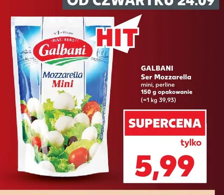 Ser mozzarella perline Galbani promocja w Kaufland