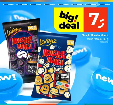 Chrupki Monster Munch Original Czarna edycja Lorenz promocja w Dealz