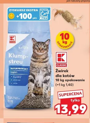 Żwirek dla kotów K-Classic promocja w Kaufland