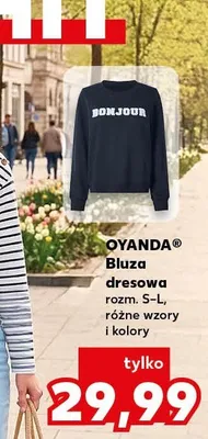 Bluza dresowa rozm. S-L, różne wzory i kolory promocja w Kaufland