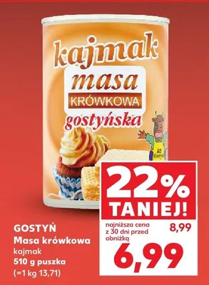 Masa krówkowa gostyńska promocja w Kaufland