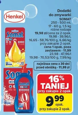 Dodatki do zmywarki promocja w Carrefour Market