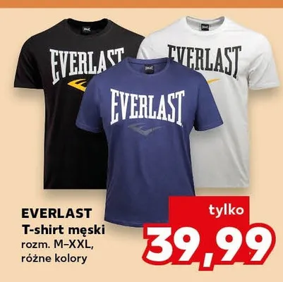 T-shirt męski, różne kolory Everlast promocja w Kaufland