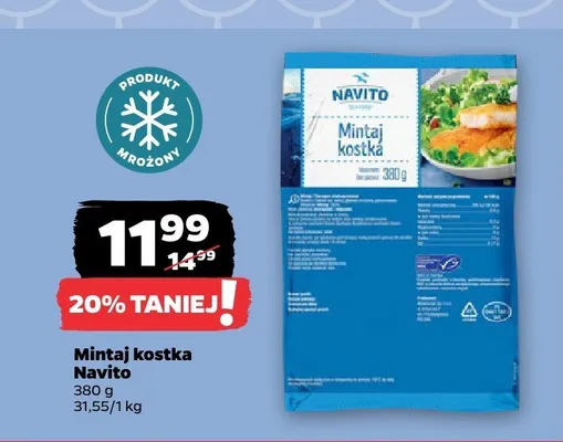 Mintaj kostka Navito promocja w Netto