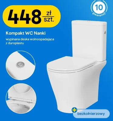 Kompakt WC Nanki promocja w Castorama