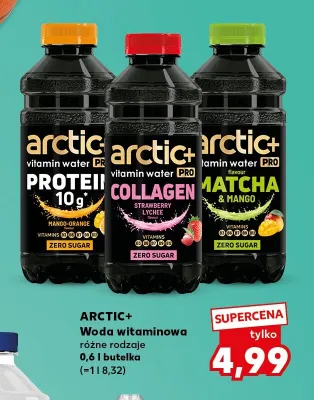 Woda witaminowa Arctic+ Collagen Strawberry Lychee promocja w Kaufland