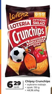 Chipsy Crunchips Canadian Maple Syrup & Paprika Style promocja w Odido
