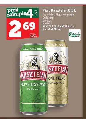 Piwo Kasztelan promocja w TOPAZ