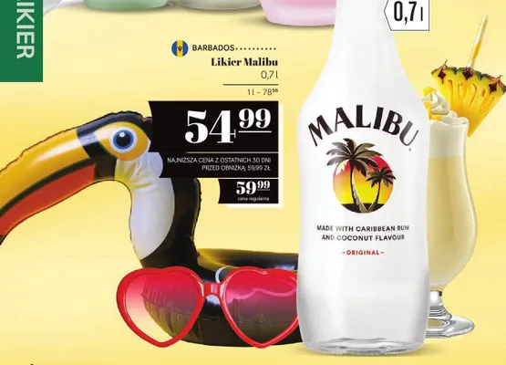 Likier Malibu promocja w POLOmarket