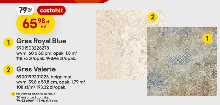 Gres Valerie beige mat promocja w Castorama
