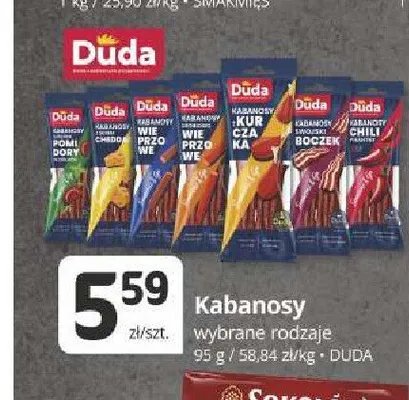 Kabanosy z kurczaka Duda promocja w Marketvita