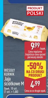 Jajka kurze ściółkowe M Wesoły Kurnik promocja w Aldi