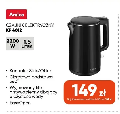 Czajnik elektryczny Kf 4012 Amica promocja w Max Elektro
