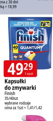 Kapsułki do zmywarki Finish Quantum promocja w Leclerc