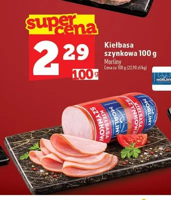 Kiełbasa szynkowa Morliny promocja w TOPAZ