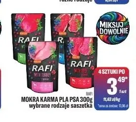 Mokra karma dla psa saszetka Rafi promocja w Tomi Markt