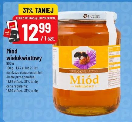 Miód wielokwiatowy Nectus promocja w POLOmarket