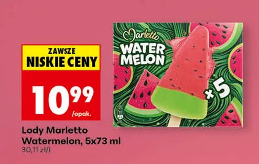 Lody Marletto Watermelon promocja w Biedronka