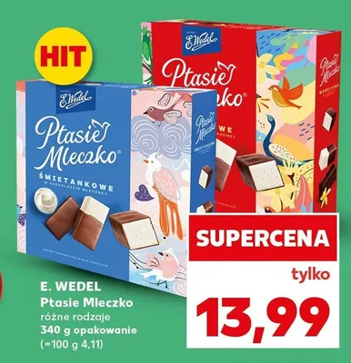 Ptasie Mleczko różne rodzaje promocja w Kaufland