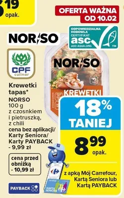 Rolki z krewetki tapas promocja w Carrefour Market