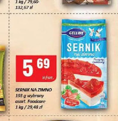 Sernik na zimno Gellwe promocja w Chorten