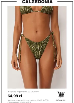 Brazyliany wiązane dół od kostiumu Calzedonia promocja w Calzedonia