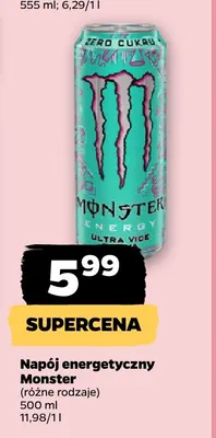 Napój energetyczny zero Be power promocja w Netto