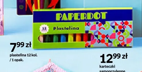 Plastelina Paperdot 12 kolorów promocja w Empik