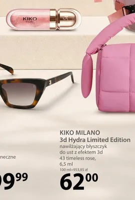 Błyszczyk do ust nawilżający Kiko Milano 3d Hydra Limited Edition promocja w Hebe