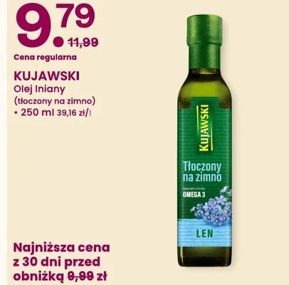 Olej lniany tłoczony na zimno promocja w Frisco
