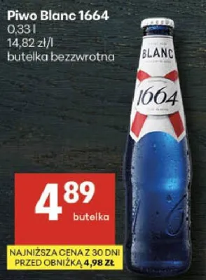 Piwo Blanc 1664 promocja w Delikatesy Centrum