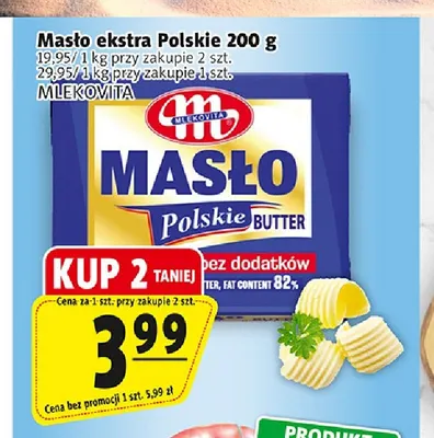 Masło ekstra polskie Mlekovita promocja w Prim Market