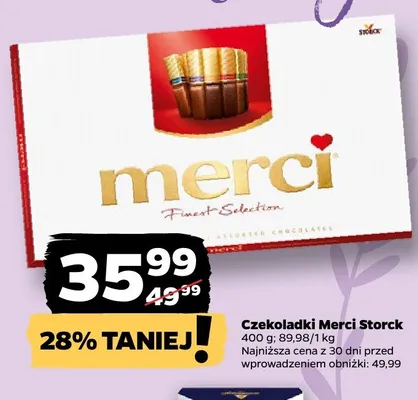 Czekoladki Merci Storck promocja w Netto