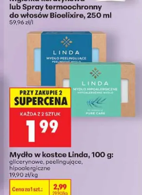 Mydło w kostce glicerynowe Linda promocja w Biedronka