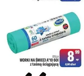 Worki na śmieci Stella z taśmą ściągającą promocja w Tomi Markt