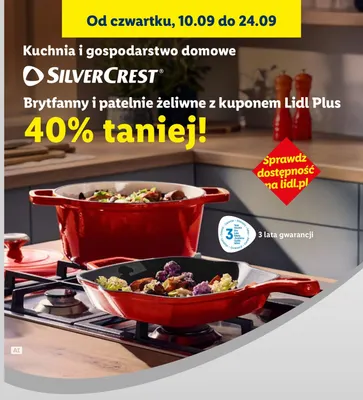 Patelnia żeliwna Silvercrest promocja w Lidl