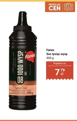 Sos tysiąc wysp Fanex promocja w Biedronka