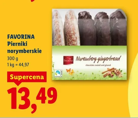Pierniki norymberskie Favorina promocja w Lidl
