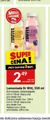 Lemoniada Dr Witt liczi-cytryna promocja w Twój Market