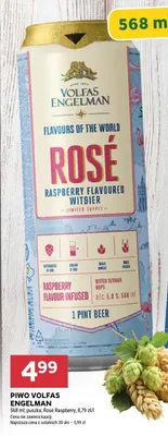 Piwo Volfas Engelman Rosé Raspberry promocja w Stokrotka