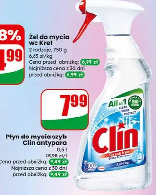 Płyn do mycia szyb antypara promocja w Dino