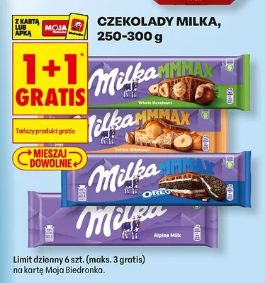 Czekolada Milka MMMAX Oreo promocja w Biedronka
