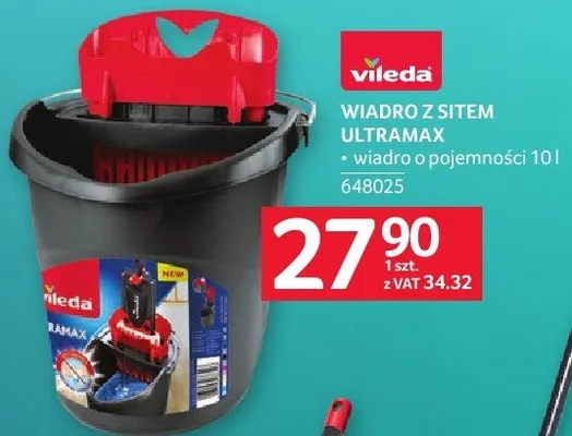 Wiadro z sitem Ultramax Vileda promocja w Selgros