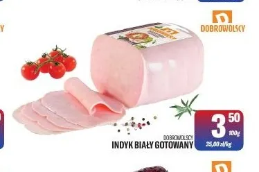 Indyk biały gotowany Dobrowolscy promocja w Tomi Markt