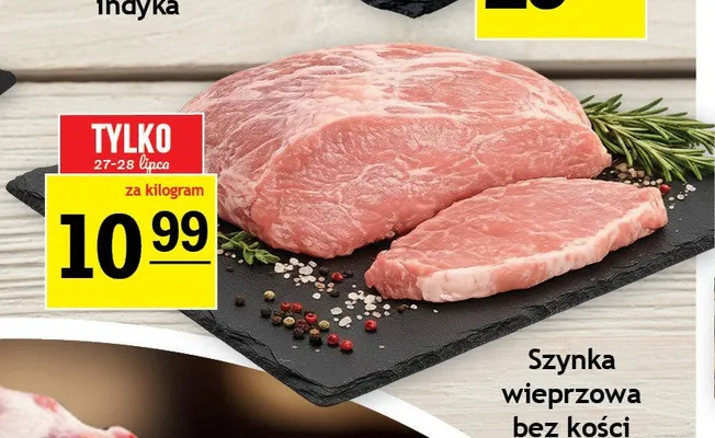 Szynka delikatna wieprzowa bez kości promocja w Gram Market